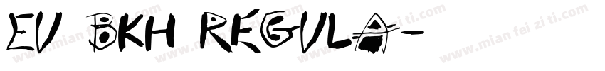 EU BKH Regula字体转换